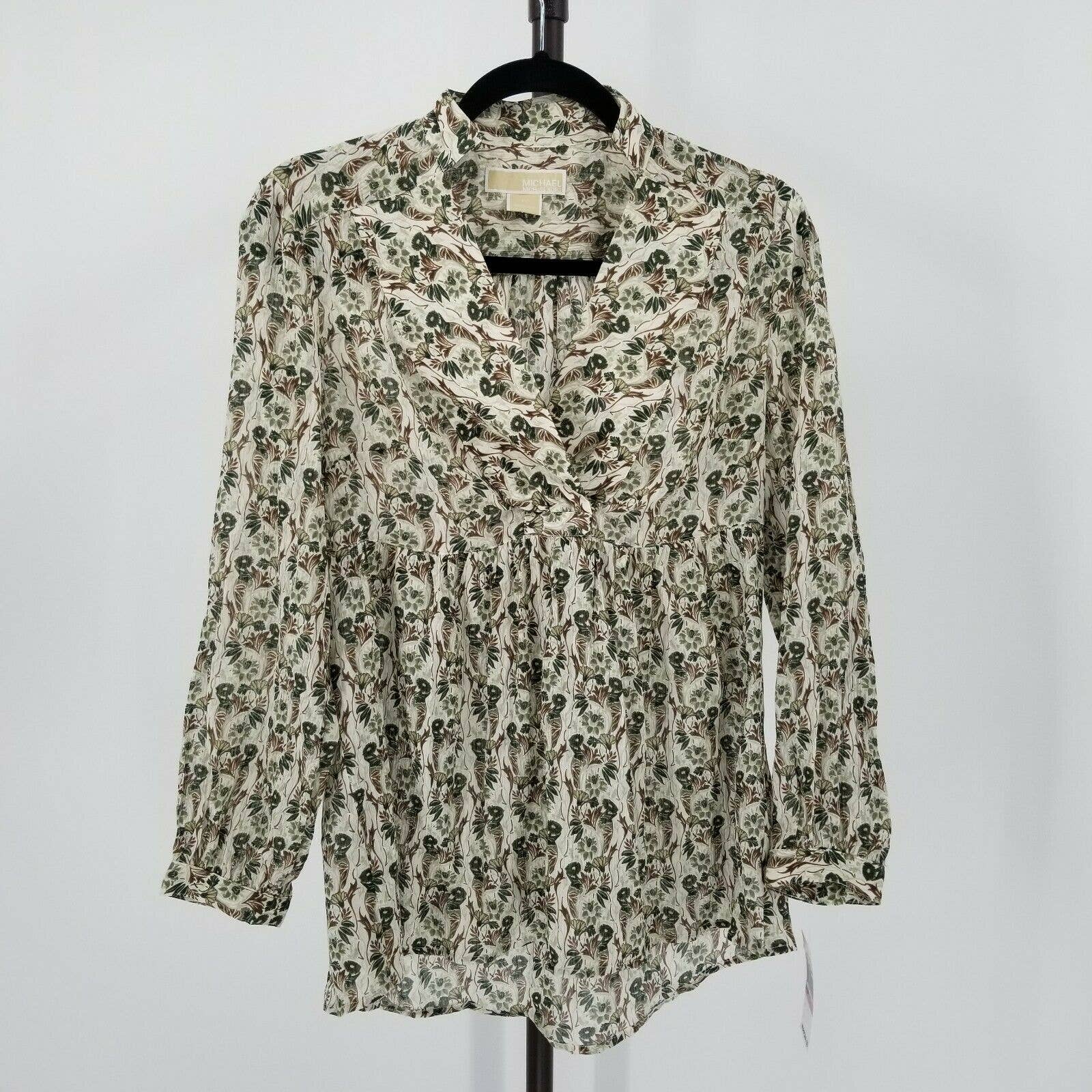 Michael Kors Spring Time Blouse Floral Prints